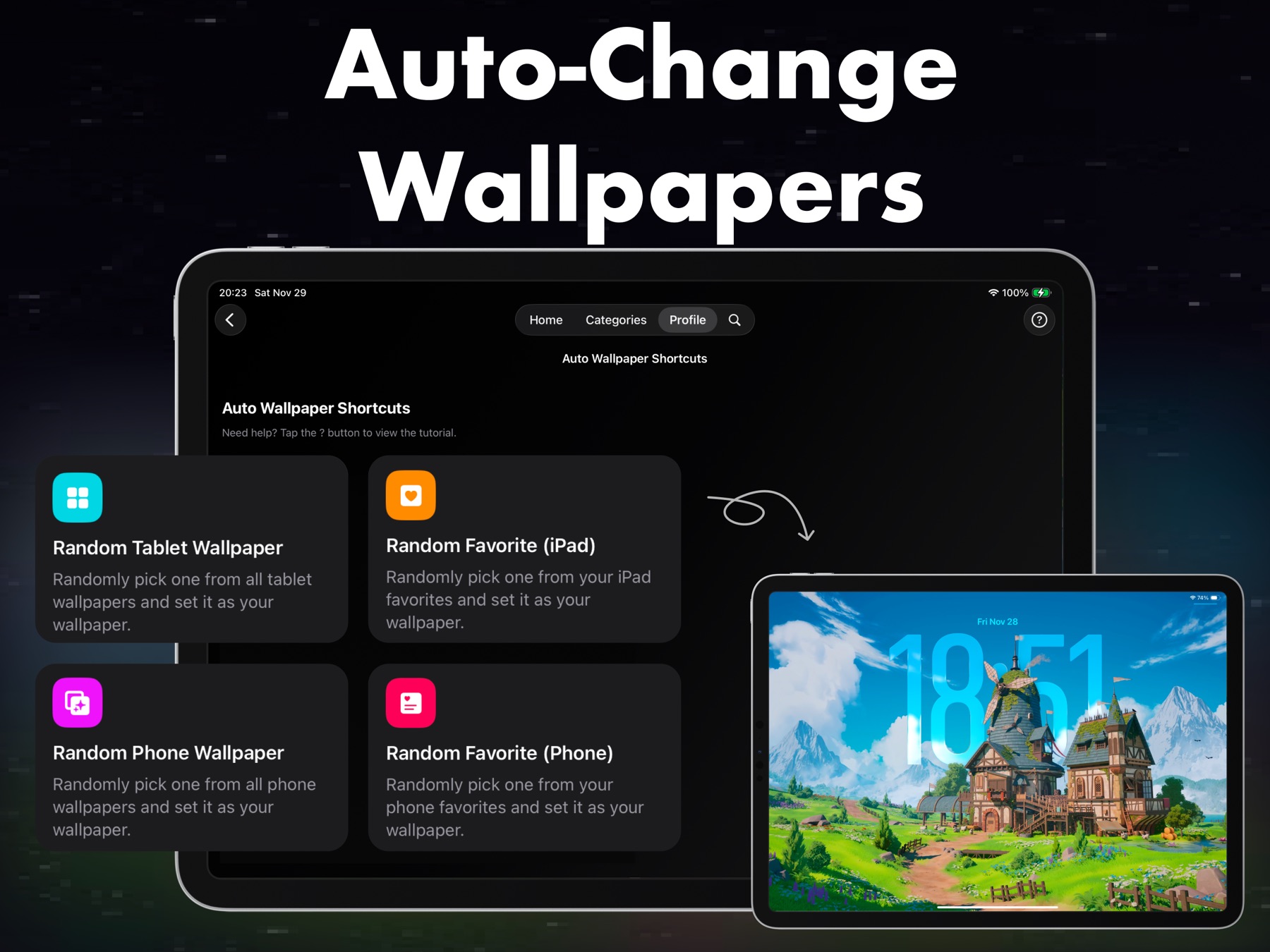 TaroWall on iPad — screenshot 4